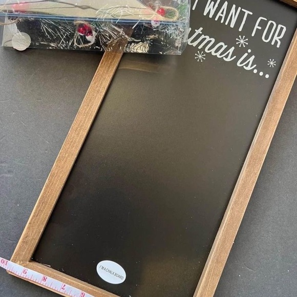 Christmas Decor “all i want for Christmas is” 1PC - Picture 4 of 5